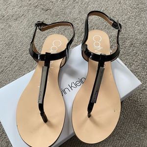 Calvin Klein Samira Patent sandals